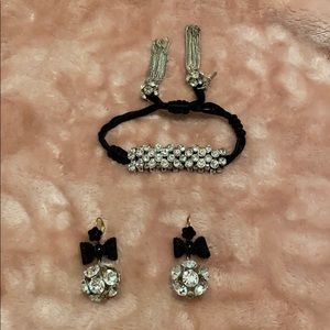 Betsy Johnson bracket and earring set